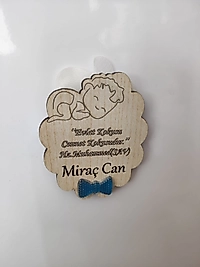 Ahşap Bebek Magneti, Mevlit, Sünnet, Yenidoğan Hediyelik