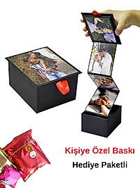 Miracix MRCSYH69 Siyah Akordiyon 12 Fotoğraf Dahil Hediye Kutusu