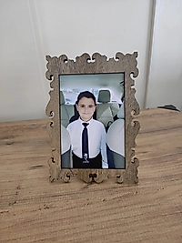 Fotoğraf Dahil Ahşap Fotoğraf Çerçevesi 10x15 cm Dekoratif, Masa Üstü Çerçeve