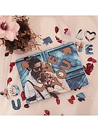 MİRACİX BS65 Kişiye Özel A4 Puzzle 48 Parça – I Love You Tasarımlı Fotoğraflı Hediye
