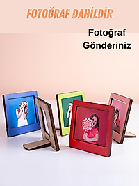 Miracix MRCFTRM98 2'Li Ahşap (FOTOĞRAF DAHİL) Polaroid Mini Fotoğraf Çerçevesi - 9x9cm