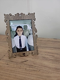 Fotoğraf Dahil Ahşap Fotoğraf Çerçevesi 10x15 cm Dekoratif, Masa Üstü Çerçeve