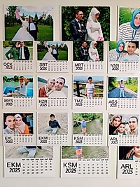 Miracix MRTK4585 2026 Takvim 12 Adet 9x10 Cm Buzdolabı Magneti Kişiye Özel Resimli