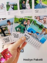 Miracix MRTK4585 2026 Takvim 12 Adet 9x10 Cm Buzdolabı Magneti Kişiye Özel Resimli