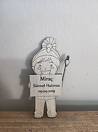 Ahşap Asalı Bebek Magneti, Mevlit, Sünnet, Yenidoğan Hediyelik