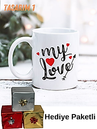 Miracix MRCSVG963 Sevgililer Gününe Kişiye Özel, Baskılı Kupa Bardak Resimli Tasarım