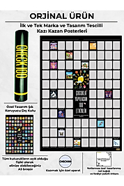 Miracix MRCKLT36 Çocukla Yapılacak 100 Etkinlik, Kazı Kazan Poster, Eğitici Oyuncak, Eğitici Aktivite