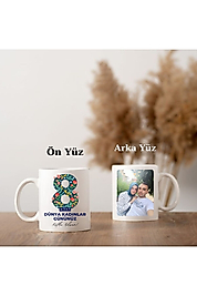 Miracix MRCKLT13 Kişiye Özel Resimli 8 Mart Dünya Kadınlar Gününe Özel Kupa Bardak