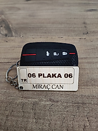 Ahşap Plaka ve İsim Yazılı Anahtarlık Kişiye Özel Kazıma