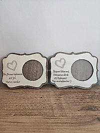 Ahşap Kahve Fincanı Altlığı Kahverengi – Bardak Altlığı Dekoratif Sunumluk