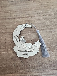 Ahşap Ay Dede İsim Yazılı Magneti, Mevlit, Sünnet, Yenidoğan Hediyelik