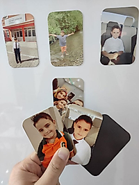 Miracix MR98MG 12 Adet 6x9 cm Kişiye Özel Resimli Buzdolabı Magneti