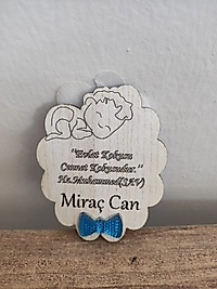 Ahşap Bebek Magneti, Mevlit, Sünnet, Yenidoğan Hediyelik