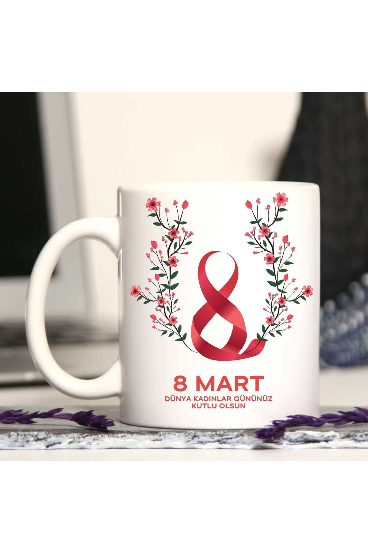 Miracix MRCKLT18 8 Mart Dünya Kadınlar Gününe Özel Kupa Bardak